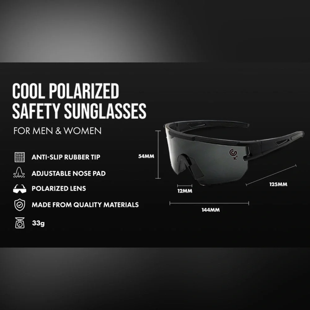 NWT KAEK-GLOB Polarized Sports P-V Sunglasses adjustable Nose Pad GENDER NEUTRAL